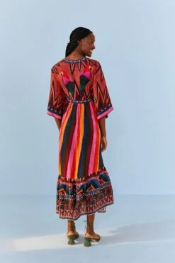 Macaw Show Maxi Dress -Farm Rio Dress Shop 306389 04