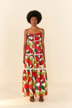 Farm Rio Tomato Midi Dress 10 Farm Rio Tomato Midi Dress -Farm Rio Dress Shop 306390 03