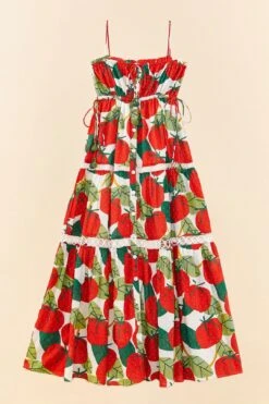 Farm Rio Tomato Midi Dress 13 Farm Rio Tomato Midi Dress -Farm Rio Dress Shop 306390 06