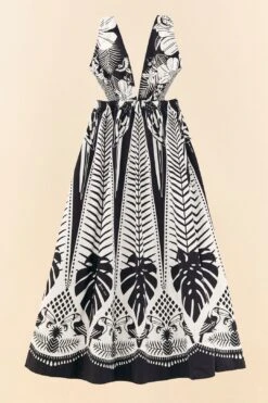 Black Macaw Elegance Maxi Dress 11 Black Macaw Elegance Maxi Dress -Farm Rio Dress Shop 306647 06