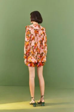 Farm Rio Pink Mango Trees Blouse -Farm Rio Dress Shop 306655 04