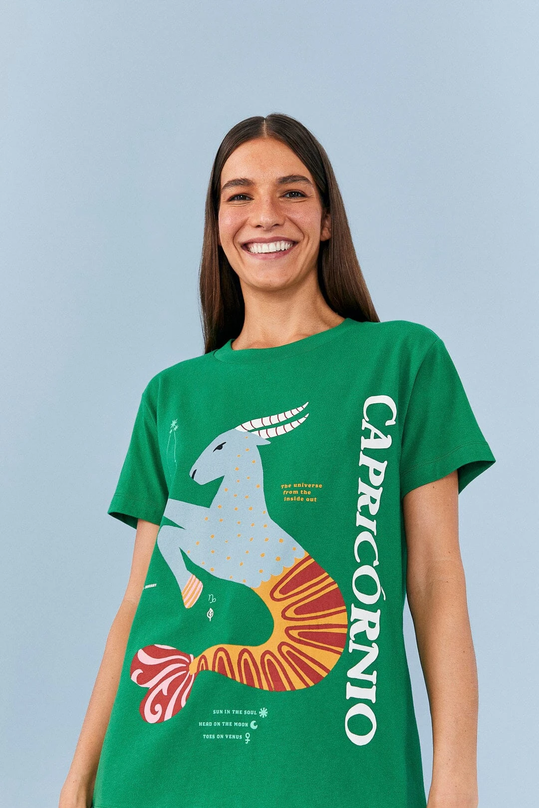 Farm Rio Capricorn Zodiac Organic Cotton T-Shirt 3 Farm Rio Capricorn Zodiac Organic Cotton T-Shirt