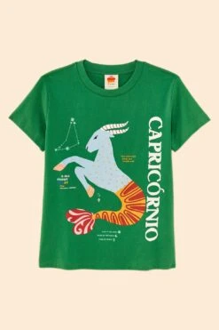 Farm Rio Capricorn Zodiac Organic Cotton T-Shirt 11 Farm Rio Capricorn Zodiac Organic Cotton T-Shirt -Farm Rio Dress Shop 306698 06