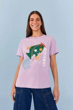 Farm Rio Aquarius Zodiac Organic Cotton T-Shirt -Farm Rio Dress Shop 306699 02