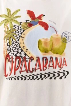 Farm Rio White Copacabana Organic Cotton T-Shirt -Farm Rio Dress Shop 306708 04