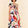 Farm Rio Colorful Monstera Midi Skirt -Farm Rio Dress Shop 306895 01