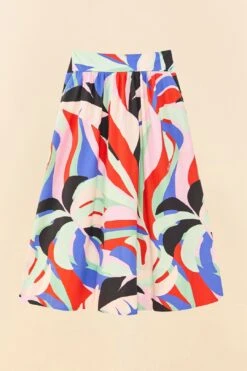Farm Rio Colorful Monstera Midi Skirt -Farm Rio Dress Shop 306895 06