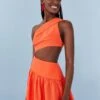 Farm Rio Orange One Shoulder Mini Dress 2 Farm Rio Orange One Shoulder Mini Dress -Farm Rio Dress Shop 306896 01
