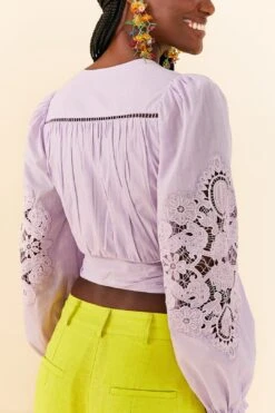 Farm Rio Lilac Lace Blouse 8 Farm Rio Lilac Lace Blouse -Farm Rio Dress Shop 306897 03