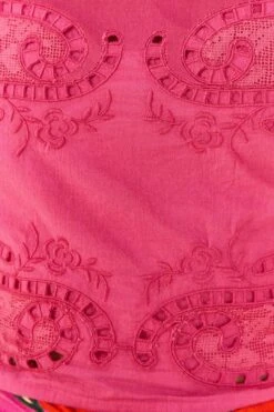 Farm Rio Pink Lace Blouse -Farm Rio Dress Shop 306900 041