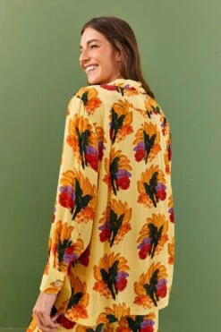 Farm Rio Banana Nest Pajama Shirt -Farm Rio Dress Shop 306914 03