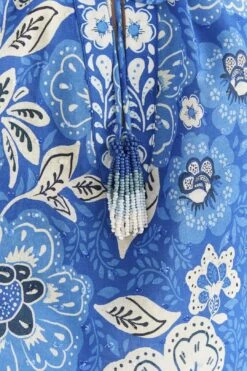 Farm Rio Blue Full Of Flowers Blouse 11 Farm Rio Blue Full Of Flowers Blouse -Farm Rio Dress Shop 306916 05