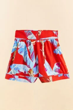 Farm Rio Red Sweet Jungle Organic Cotton Shorts 9 Farm Rio Red Sweet Jungle Organic Cotton Shorts -Farm Rio Dress Shop 306991 07
