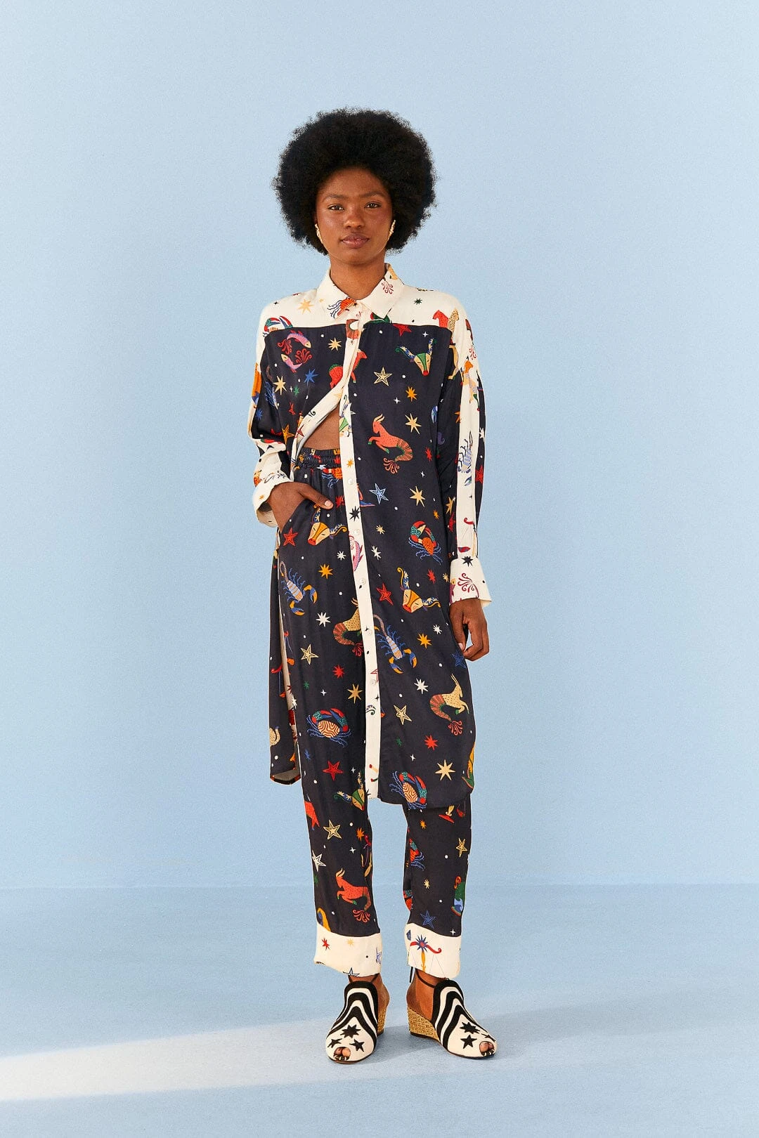 Farm Rio Zodiac Lenzing™ Ecovero™ Viscose Pants 3 Farm Rio Zodiac Lenzing™ Ecovero™ Viscose Pants