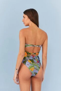 Farm Rio Striped Bananas One Piece Swimsuit -Farm Rio Dress Shop 307051 05