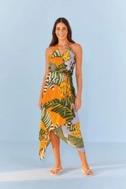 Farm Rio Striped Bananas Cover Up 11 Farm Rio Striped Bananas Cover Up -Farm Rio Dress Shop 307052 03