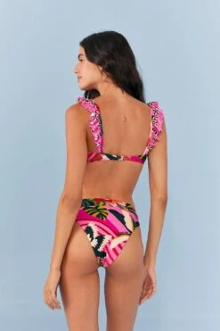 Farm Rio Pink Leopard Forest Underwire Bikini Top -Farm Rio Dress Shop 307080 05