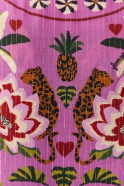 Farm Rio Pink Leopard Forest Cover Up -Farm Rio Dress Shop 307082 06