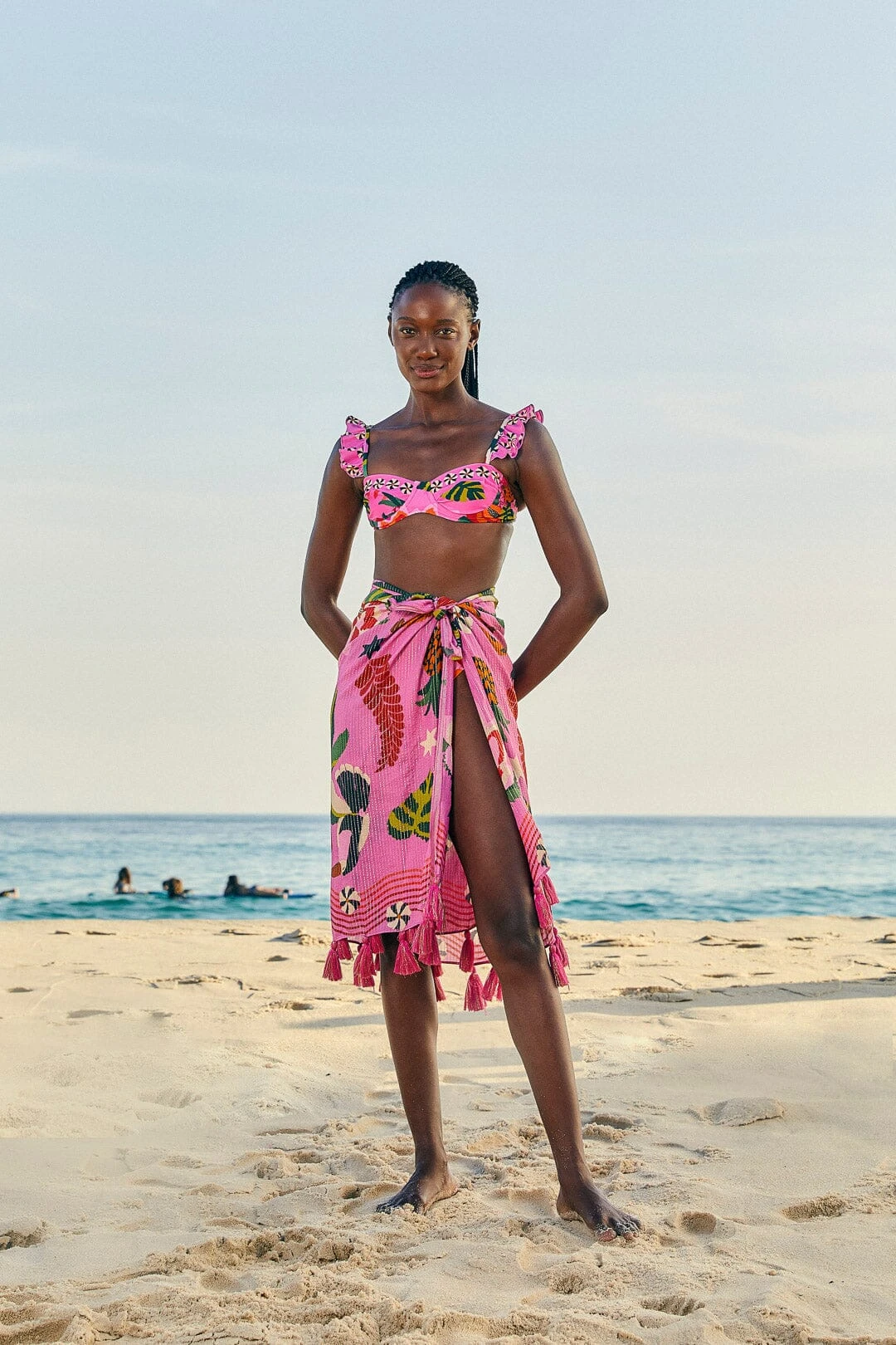 Farm Rio Pink Leopard Forest Sarong 3 Farm Rio Pink Leopard Forest Sarong