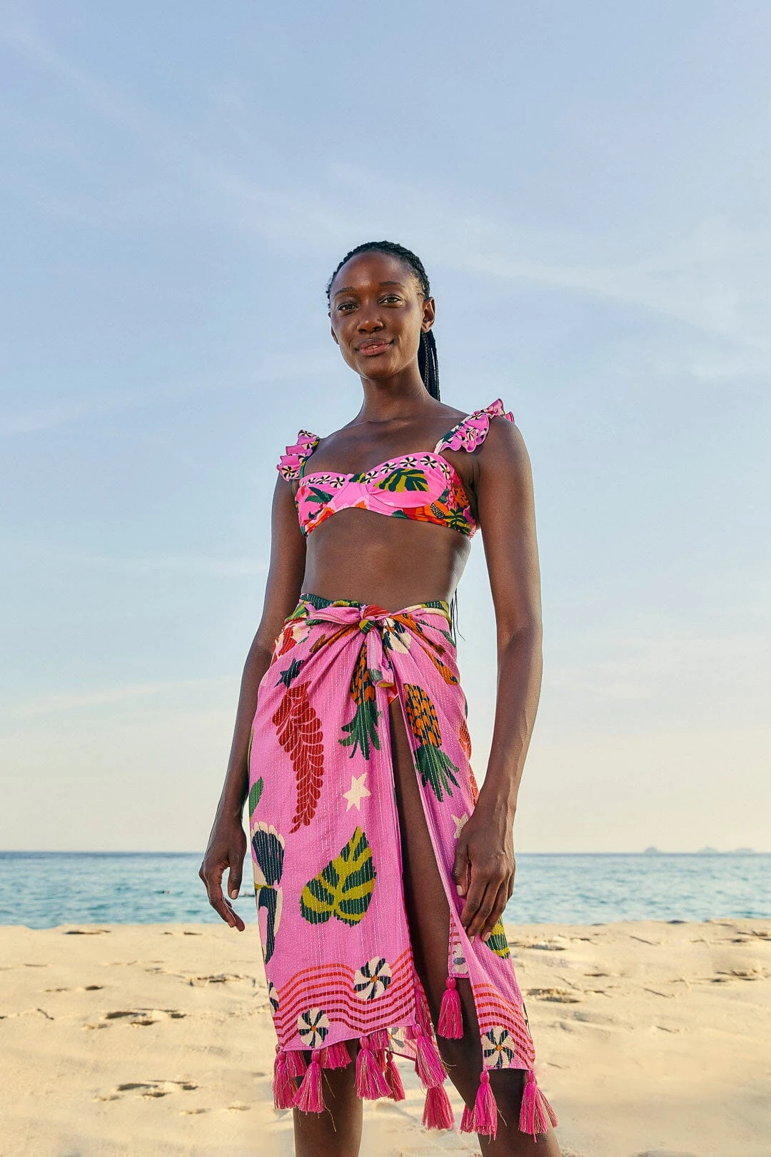 Farm Rio Pink Leopard Forest Sarong 4 Farm Rio Pink Leopard Forest Sarong - Image 2