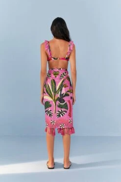 Farm Rio Pink Leopard Forest Sarong 14 Farm Rio Pink Leopard Forest Sarong -Farm Rio Dress Shop 307083 05