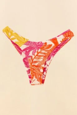 Farm Rio Tropical Woodcut High Leg Bikini Bottom -Farm Rio Dress Shop 307086 05
