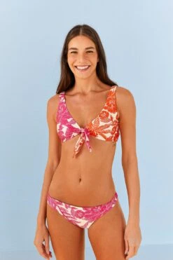 Farm Rio Tropical Woodcut Bikini Top -Farm Rio Dress Shop 307087 02