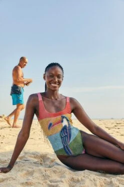 Farm Rio Wonderful Toucans One Piece Swimsuit