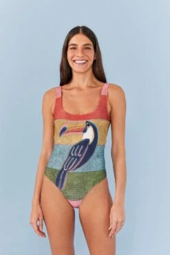 Farm Rio Wonderful Toucans One Piece Swimsuit 10 Farm Rio Wonderful Toucans One Piece Swimsuit -Farm Rio Dress Shop 307119 03