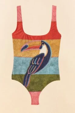 Farm Rio Wonderful Toucans One Piece Swimsuit 13 Farm Rio Wonderful Toucans One Piece Swimsuit -Farm Rio Dress Shop 307119 06