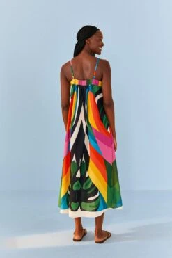 Farm Rio Macaw Stripes Cover Up -Farm Rio Dress Shop 307130 05