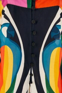 Farm Rio Macaw Stripes Cover Up -Farm Rio Dress Shop 307130 06