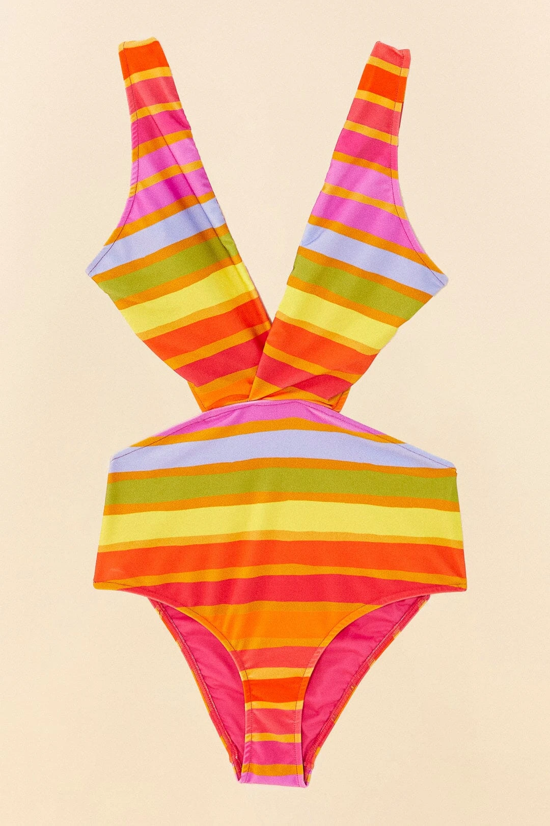 Farm Rio Shiny Stripes One Piece Swimsuit 8 Farm Rio Shiny Stripes One Piece Swimsuit - Image 6