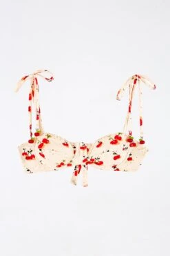 Farm Rio Pitanga Cherry Tie Strap Bikini Top -Farm Rio Dress Shop 307152 05