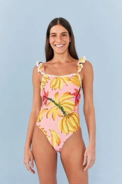 Farm Rio Pink Banana Taste One Piece Swimsuit -Farm Rio Dress Shop 307162 03