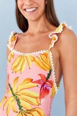 Farm Rio Pink Banana Taste One Piece Swimsuit -Farm Rio Dress Shop 307162 04