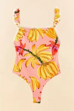 Farm Rio Pink Banana Taste One Piece Swimsuit -Farm Rio Dress Shop 307162 06