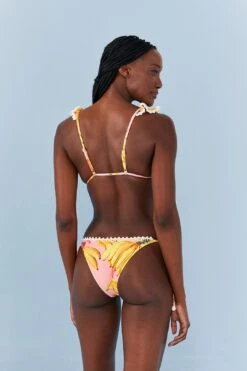 Farm Rio Pink Banana Taste Ruffle Bikini Top -Farm Rio Dress Shop 307163 04