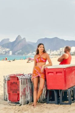 Farm Rio Pink Copacabana Cover Up Skirt