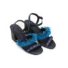 Farm Rio BLACK SHINY HEELED SANDAL