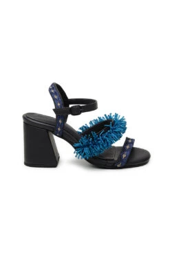 Farm Rio BLACK SHINY HEELED SANDAL 8 Farm Rio BLACK SHINY HEELED SANDAL -Farm Rio Dress Shop 307580 03