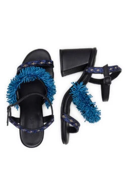 Farm Rio BLACK SHINY HEELED SANDAL 9 Farm Rio BLACK SHINY HEELED SANDAL -Farm Rio Dress Shop 307580 04