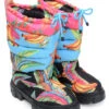 Farm Rio BLACK CHEVRON FOREST PUFFY TALL BOOT