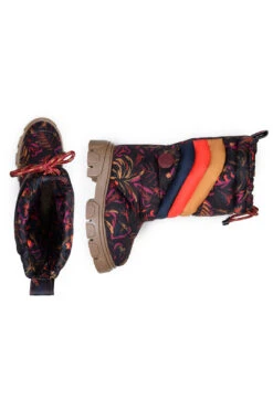 Farm Rio BROWN SUNSET FOREST PUFFY TALL BOOT 9 Farm Rio BROWN SUNSET FOREST PUFFY TALL BOOT -Farm Rio Dress Shop 307622 04