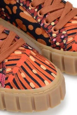 Farm Rio Black Leopard Hearts Flatform Sneaker -Farm Rio Dress Shop 307695 02