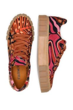 Farm Rio Black Leopard Hearts Flatform Sneaker -Farm Rio Dress Shop 307695 04