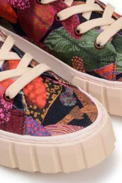 Farm Rio Black Leopard Mushroom Flatform Sneaker -Farm Rio Dress Shop 307698 02