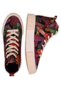 Farm Rio Black Leopard Mushroom Flatform Sneaker -Farm Rio Dress Shop 307698 04