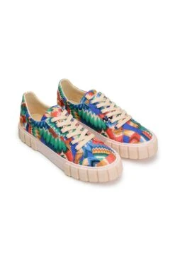 Farm Rio Chevron Toucans Flatform Sneaker