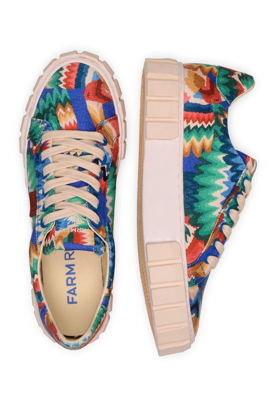 Farm Rio Chevron Toucans Flatform Sneaker 6 Farm Rio Chevron Toucans Flatform Sneaker - Image 4
